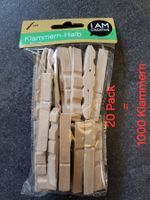Holzklammern - Halb 72mm 1000 Stück