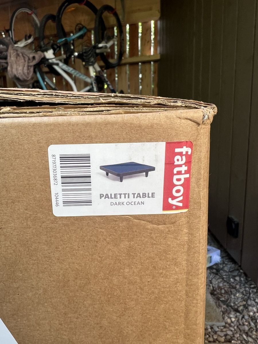 Fatboy Tavoli: Gartentisch Table jardin Fatboy Paletti/Neuf de l'emballage – Nuovo e nell'imballaggio originale da Bern venduto da blaisecarron 2
