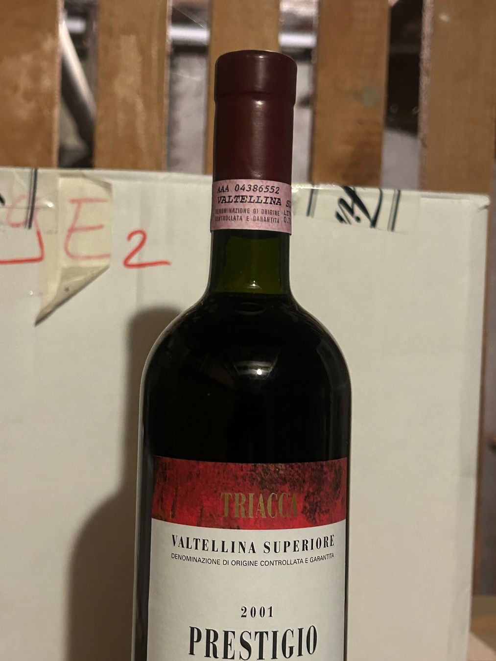 Vino: Triacca Prestigio 2001 Valtellina superiore – Nuovo (secondo la descrizione) da Roche VD venduto da avediscipule 2