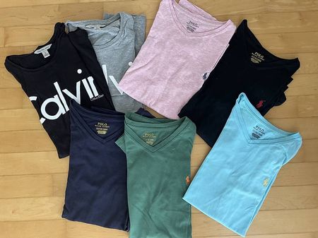 5 Polo Ralph Lauren + 2 Calvin Klein Grösse S