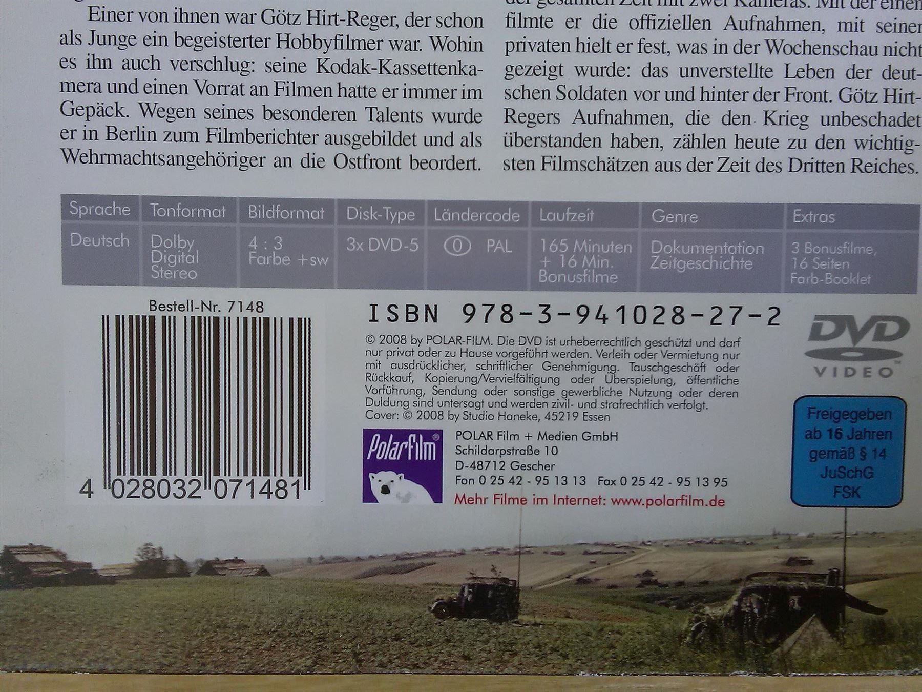 Tutti i DVDs: Mit der Kamera an der Ostfront                  (3'DVD's) – Usato da St. Gallen venduto da elk2021 7