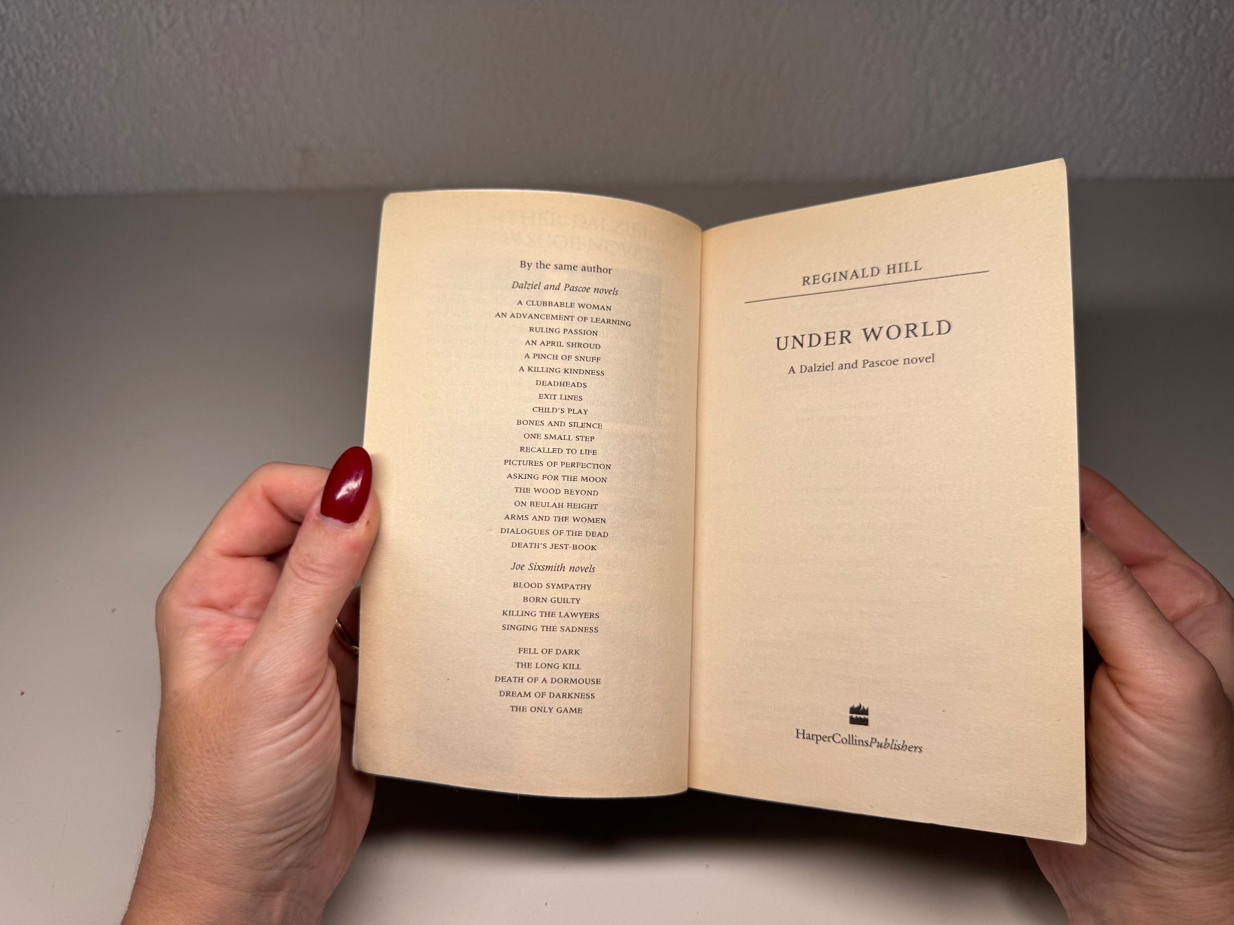 Libri: NOVEL: Reginald Hill, Under World – Usato da Grosswangen venduto da English_books 3