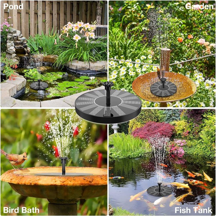 Solar Springbrunnen für Außen Solarbrunnen für Garten Teich Kaufen