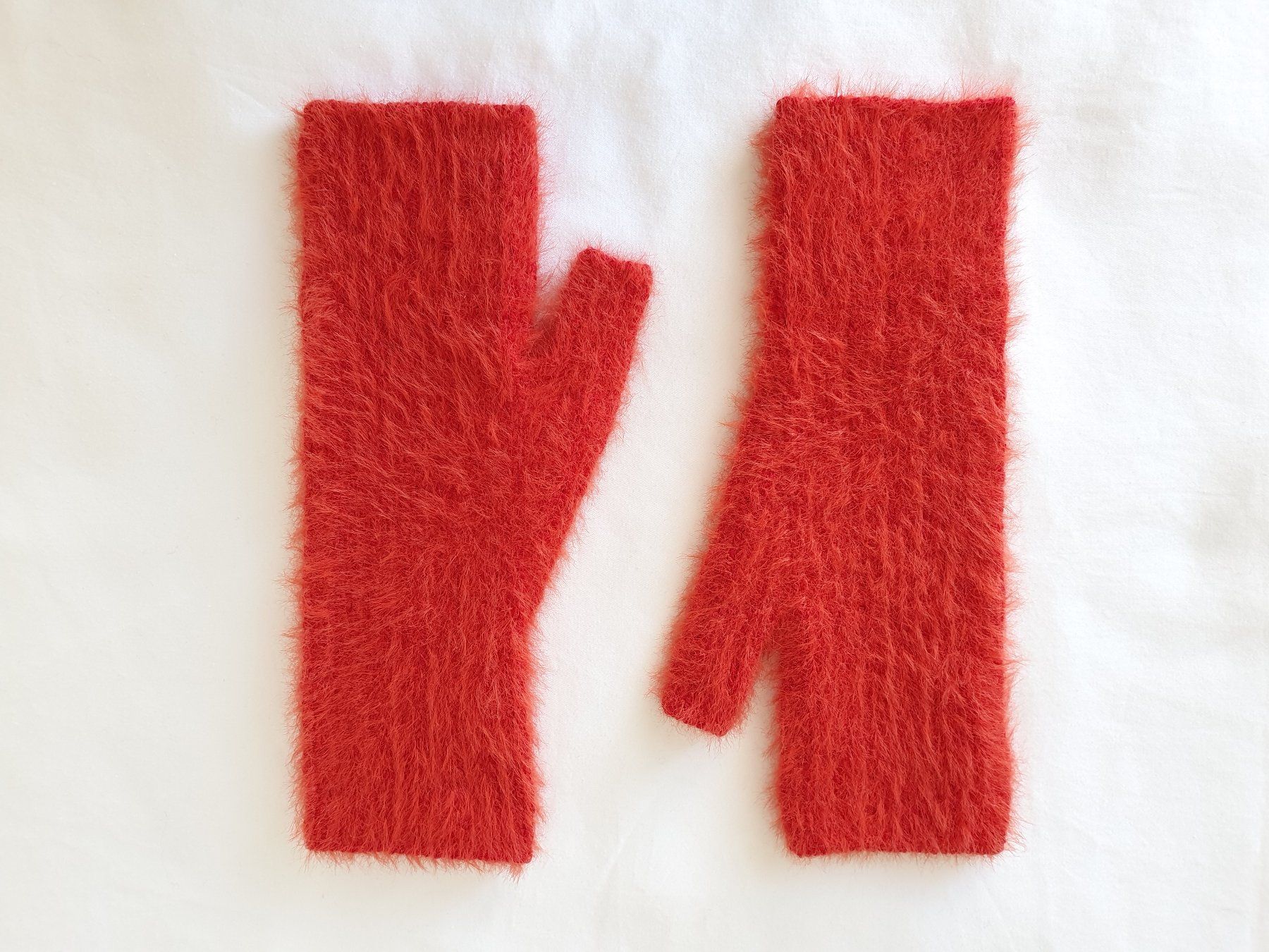 Guanti & manicotti: Handgestrickte fingerlose Handschuhe – Nuovo e nell'imballaggio originale da Neunkirch venduto da Sandramay 1