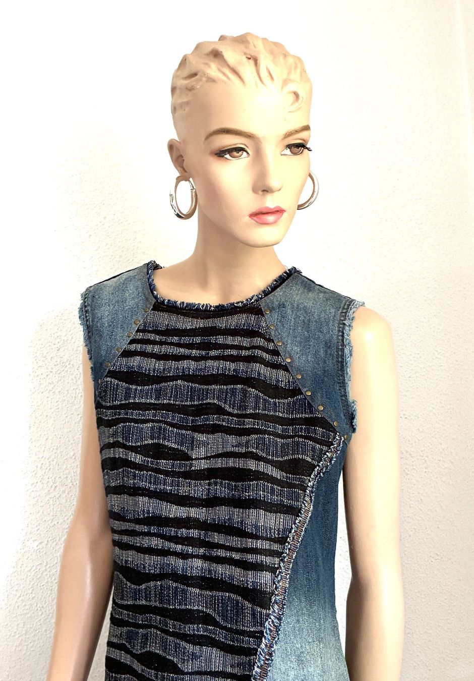 Desigual Vestiti: DESIGUAL Denim Kleid in Blau – Usato da Kloten venduto da Nephty 6