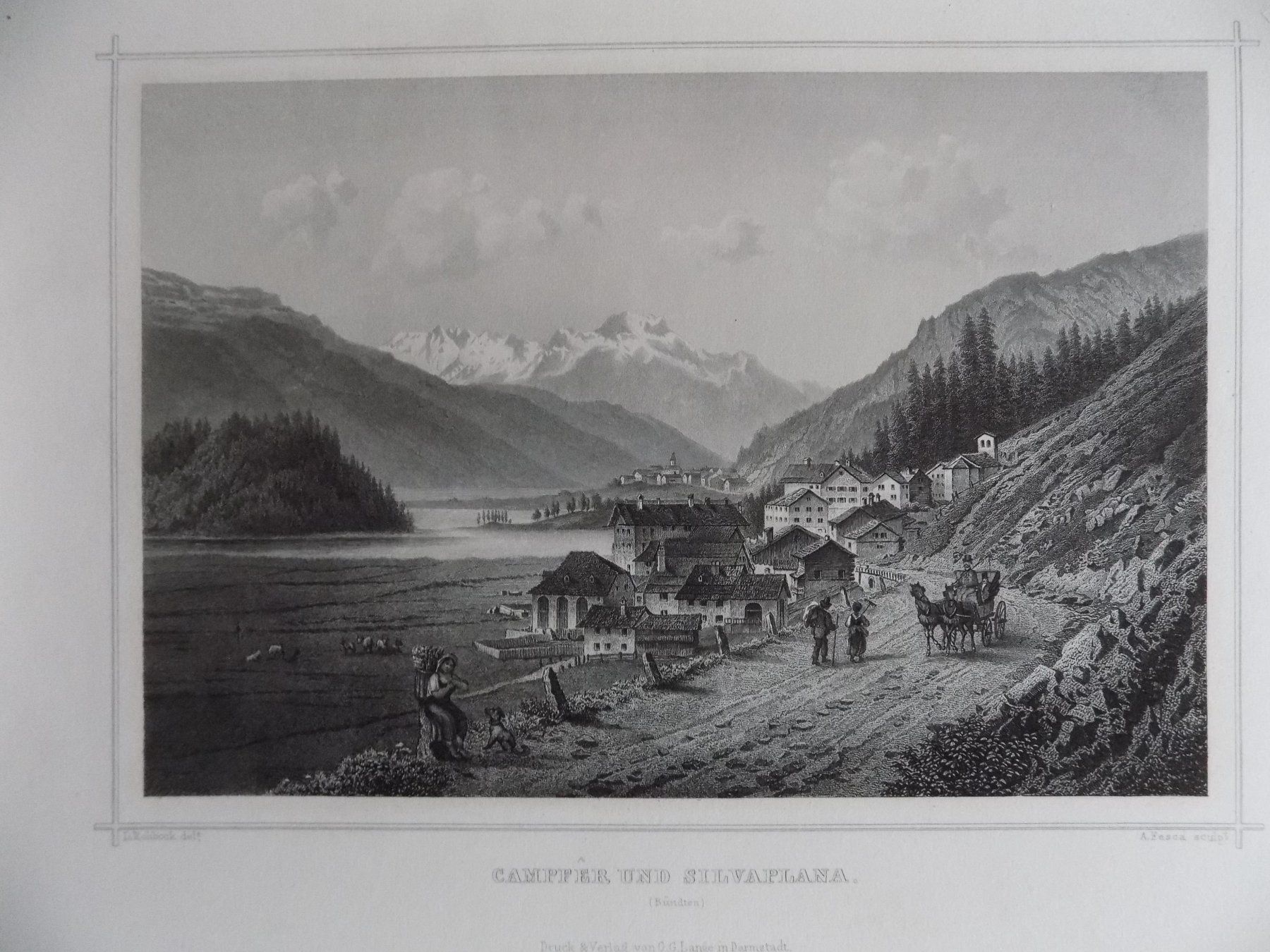 Stiche: Campfer Silvaplana Engadin – Gebraucht aus Risch von Antikfee 1