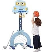 Basketballkorb Sweety Toys 4 in 1 blau