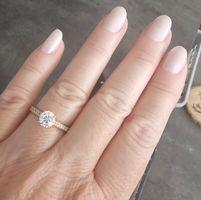 Traumhafter Labordiamant 1.2ct IGI Zertifikat Gr 58 Gelbgold