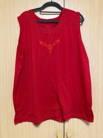 Rote Bluse Gr XL