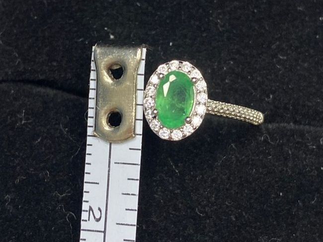 Anelli: Smaragd Ring verstellbar 925 Silber neu – Nuovo (secondo la descrizione) da St. Gallen venduto da GIULESGG 5