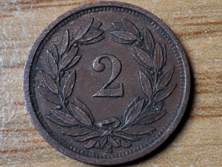 Toutes les monnaies: 2 Rappen 1929 - Selten! – D'occasion à Münchenstein par purbach1 9