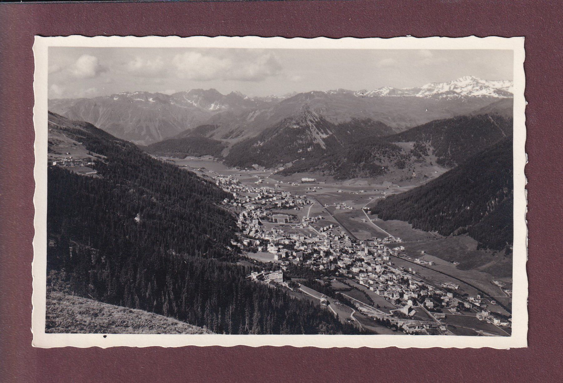 Cartoline postali: DAVOS - Schatzalp - Rhätikon - Pischahorn – Usato da Pully venduto da nicecards