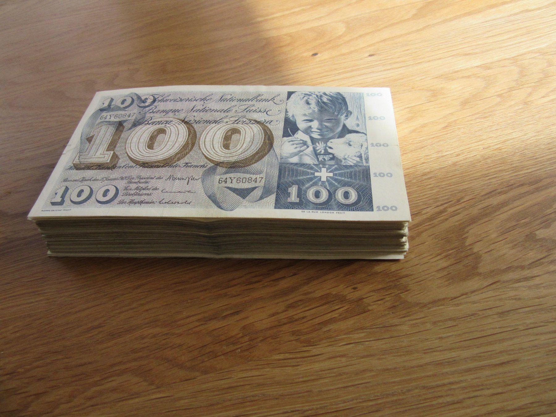 Banconote: Billets de 100 CHF suisses :  78 STK **Super Collection** – Usato da châtelaine venduto da VrenliNumis86 6