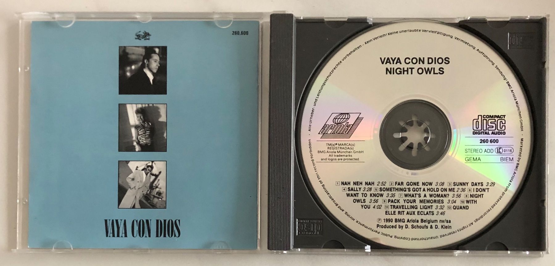 CD: VAYA CON DIOS - NIGHT OWLS – Usato da Poliez-Pittet venduto da Newtown-Records 2