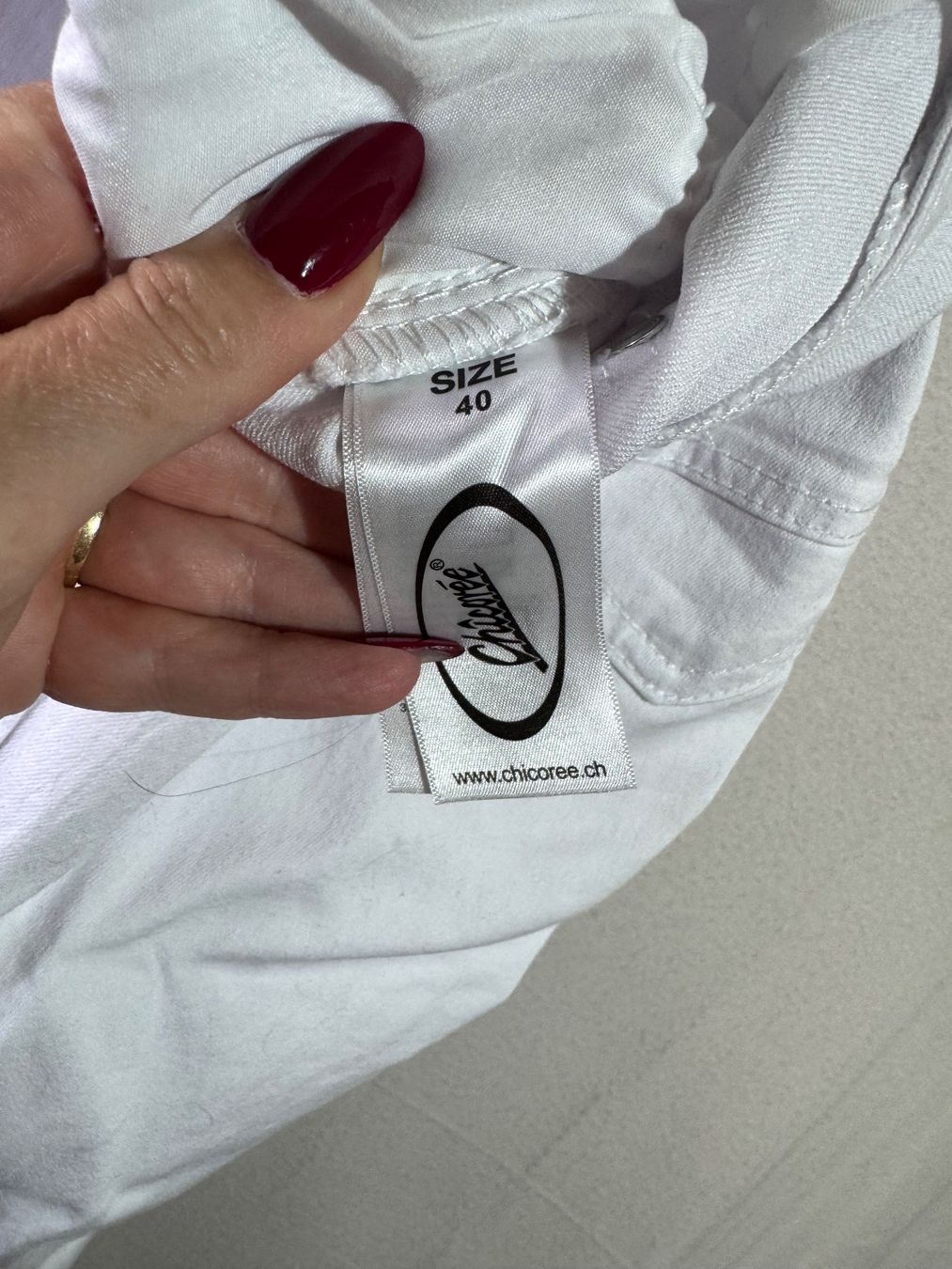 Jeans: Weisse Jeans von Chicoree Gr. 40 – Usato da Grosswangen venduto da second_hand_dress 2