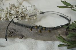 linora - Makramee Choker-Halskette - Personalisierbar
