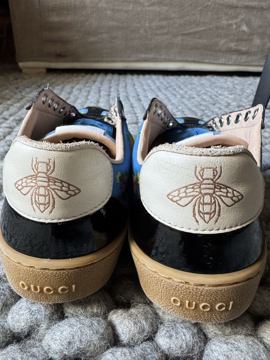 Gucci Scarpe da donna: Gucci Baskets fleuries bleues, taille 35 – Usato da Genève venduto da inf_2ggr 4
