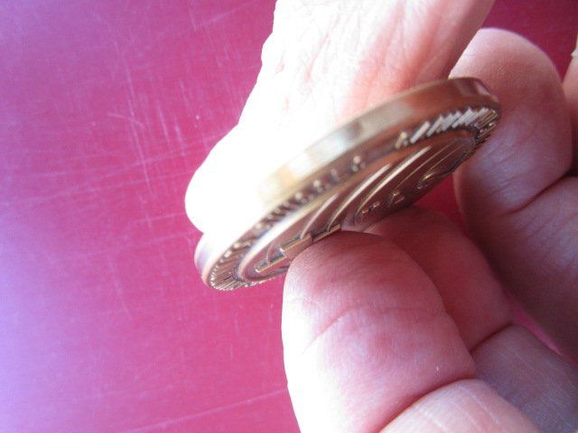 Medaillen: Schweizer Meisterschaften 1995 KLS bronziert - 40mm – Gebraucht aus Luzern von Horoskop1 4