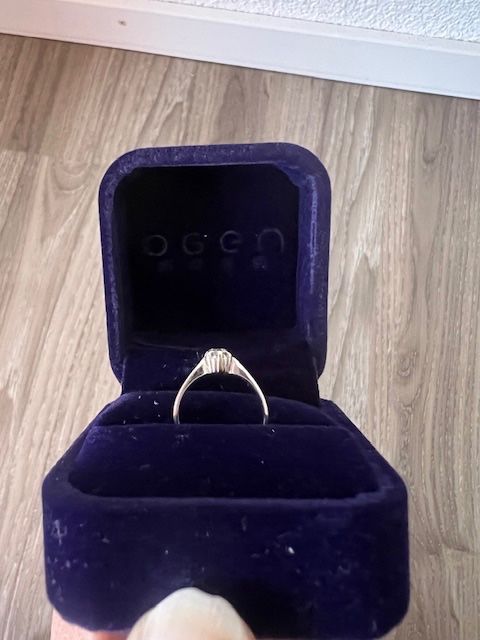 Anelli: 750 Weissgold mit ein Diamanten 0.2ct – Usato da Neerach venduto da romiping 3