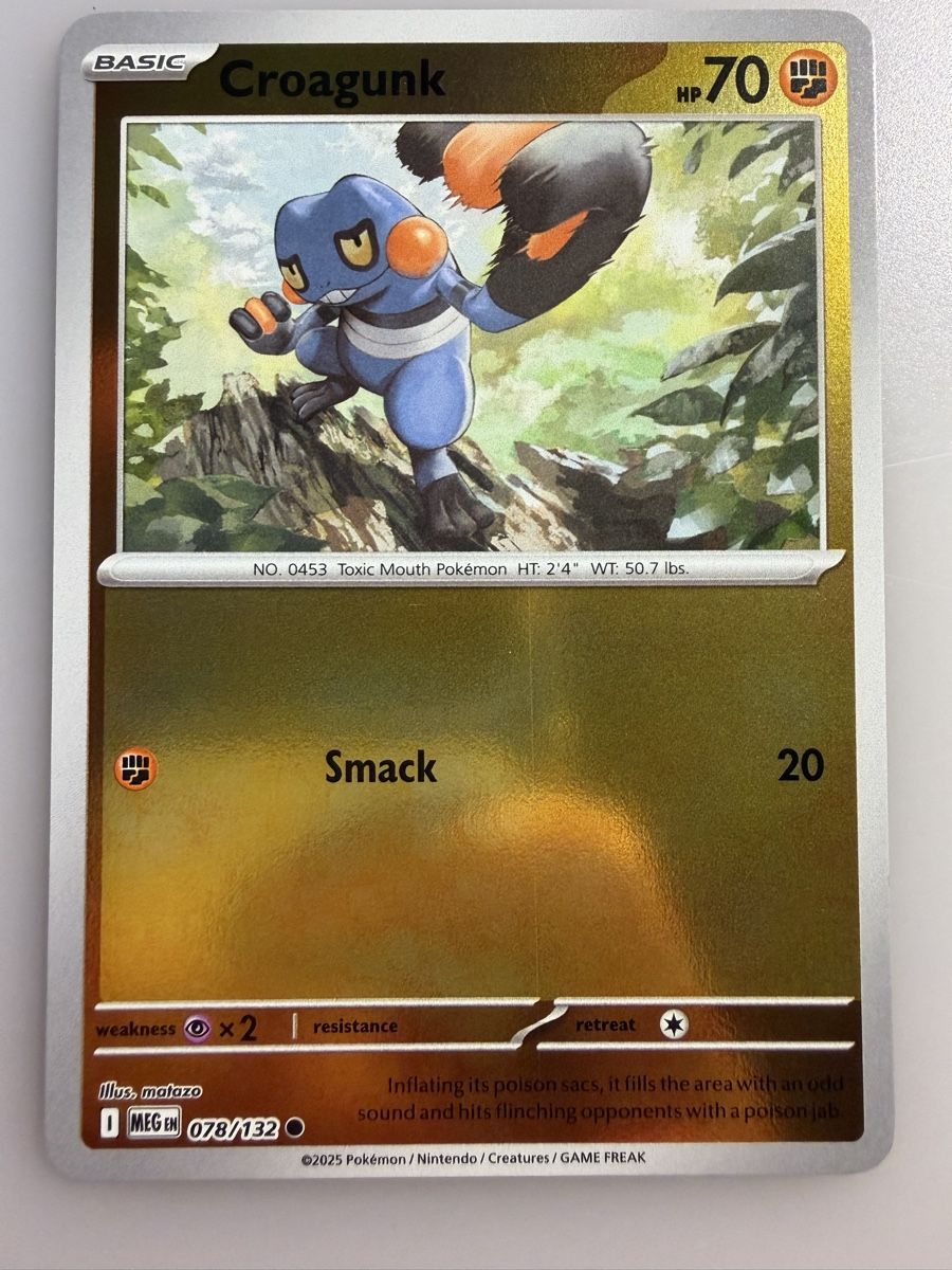 Pokémon Carte collezionabili: Croagunk (MEG078) – Nuovo (secondo la descrizione) da Vevey venduto da Matx