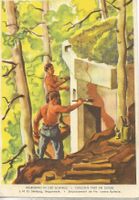 Militär an der Arbeit Pro Juventute 1939 Motiv  gut erhalten