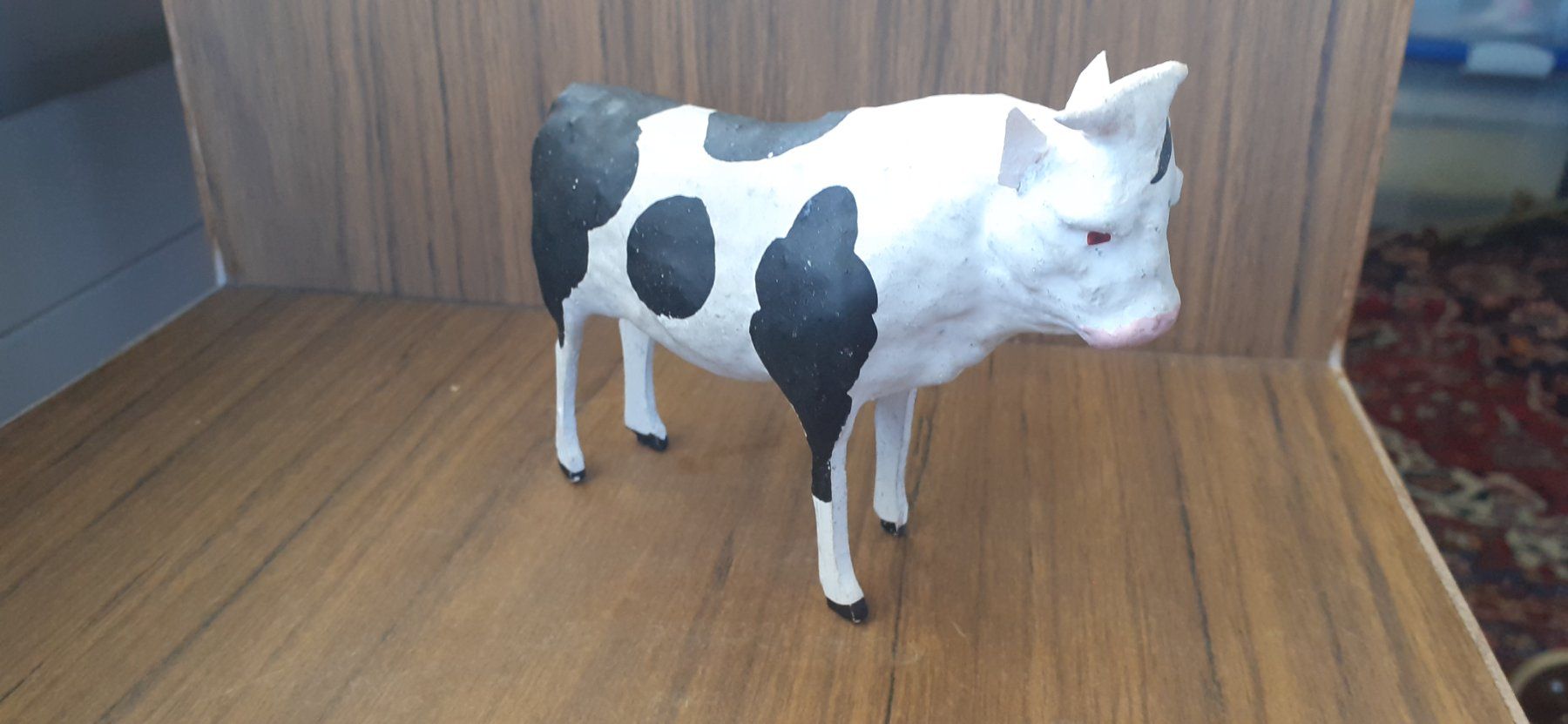 Statuette: Tierfigur Krippenfigur antik - Kuh Nr.2 – Usato da Mörschwil venduto da wunderkiste44 8