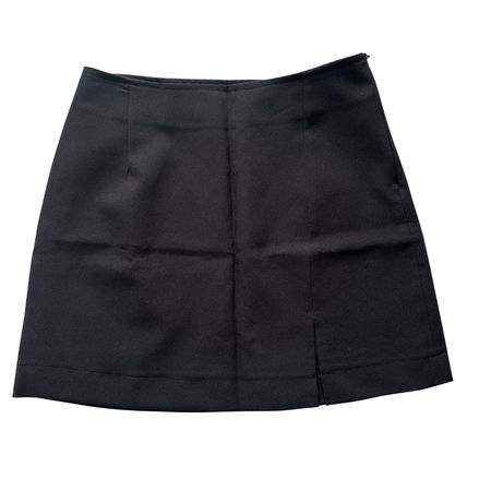 Vintage Y2K Black Mini Slit Skirt S
