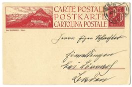 1923 Bildpostkarte Nr. 85-001 Bad GURNIGEL, gestempelt BERN