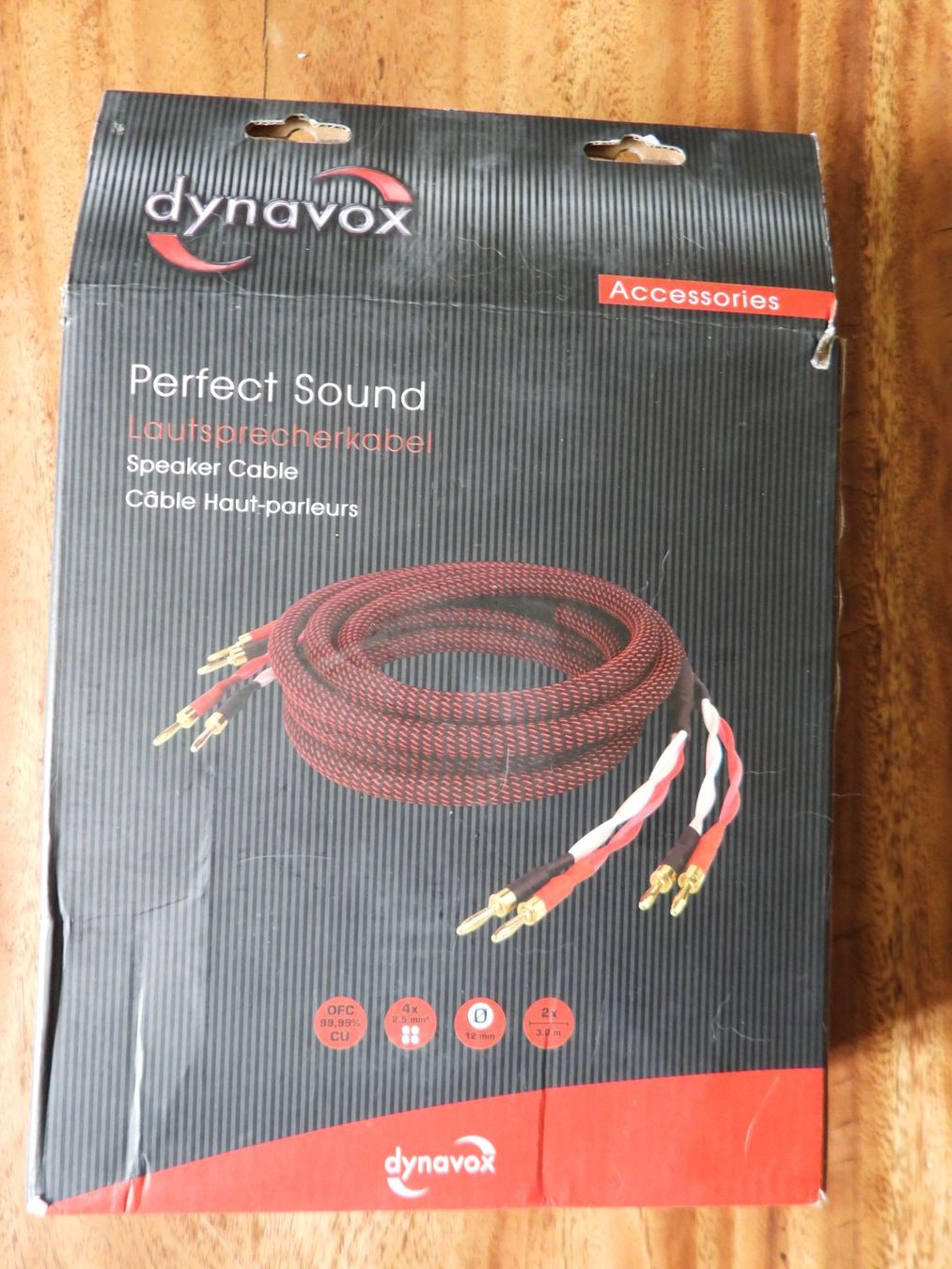 Dynavox Cavi: Dynavox Perfect Sound 2x3M Speaker Cable – Nuovo (secondo la descrizione) da Tavannes venduto da jimananas 2
