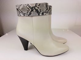 SALE: TAMARIS Stiefeletten "Snake" weiss Gr. 37