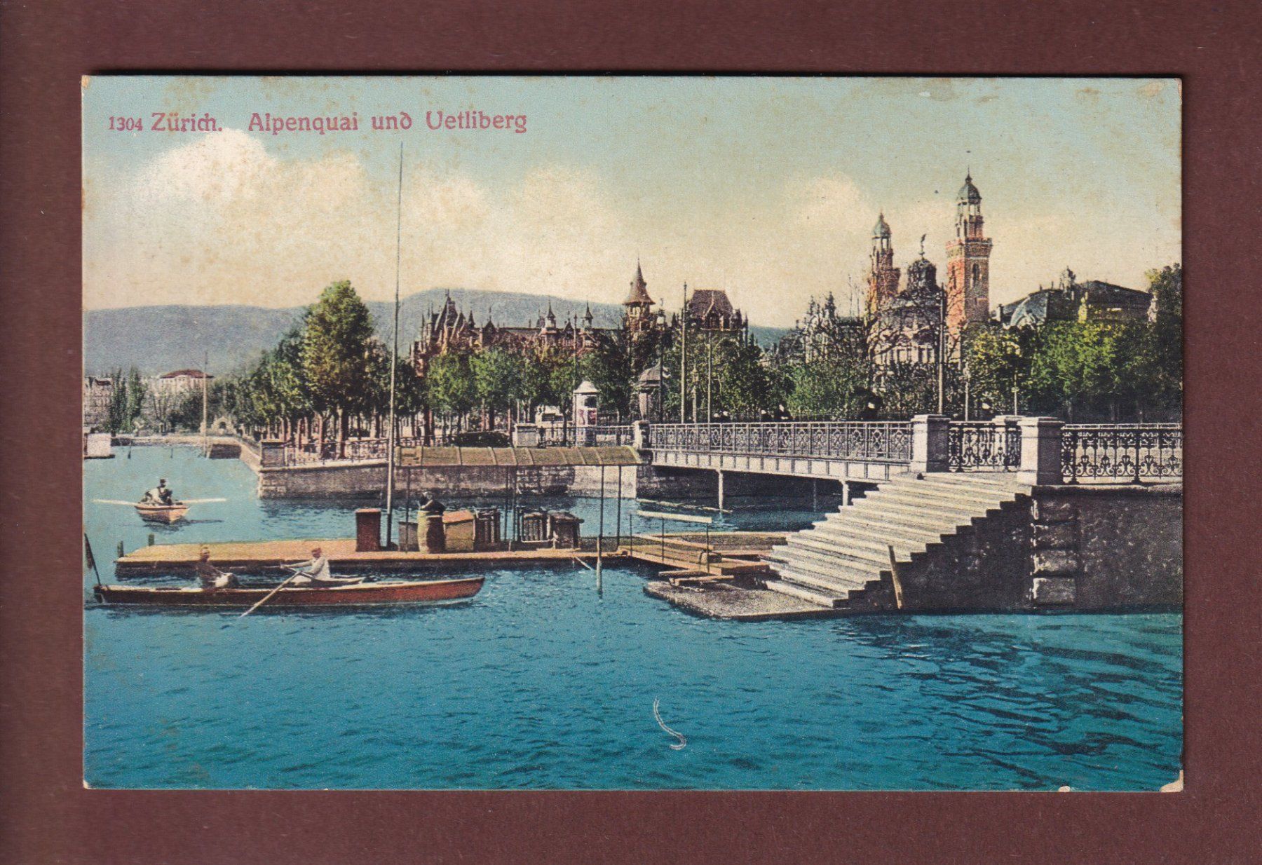 Cartes postales: ZÜRICH - Alpenquai – D'occasion à Pully par nicecards-shop