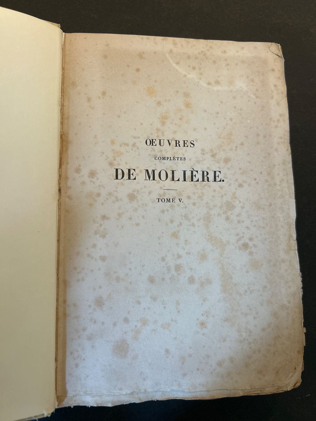 Libri: Œuvres complètes de Molière tome V – Usato da Céligny venduto da isa_lgy2 2