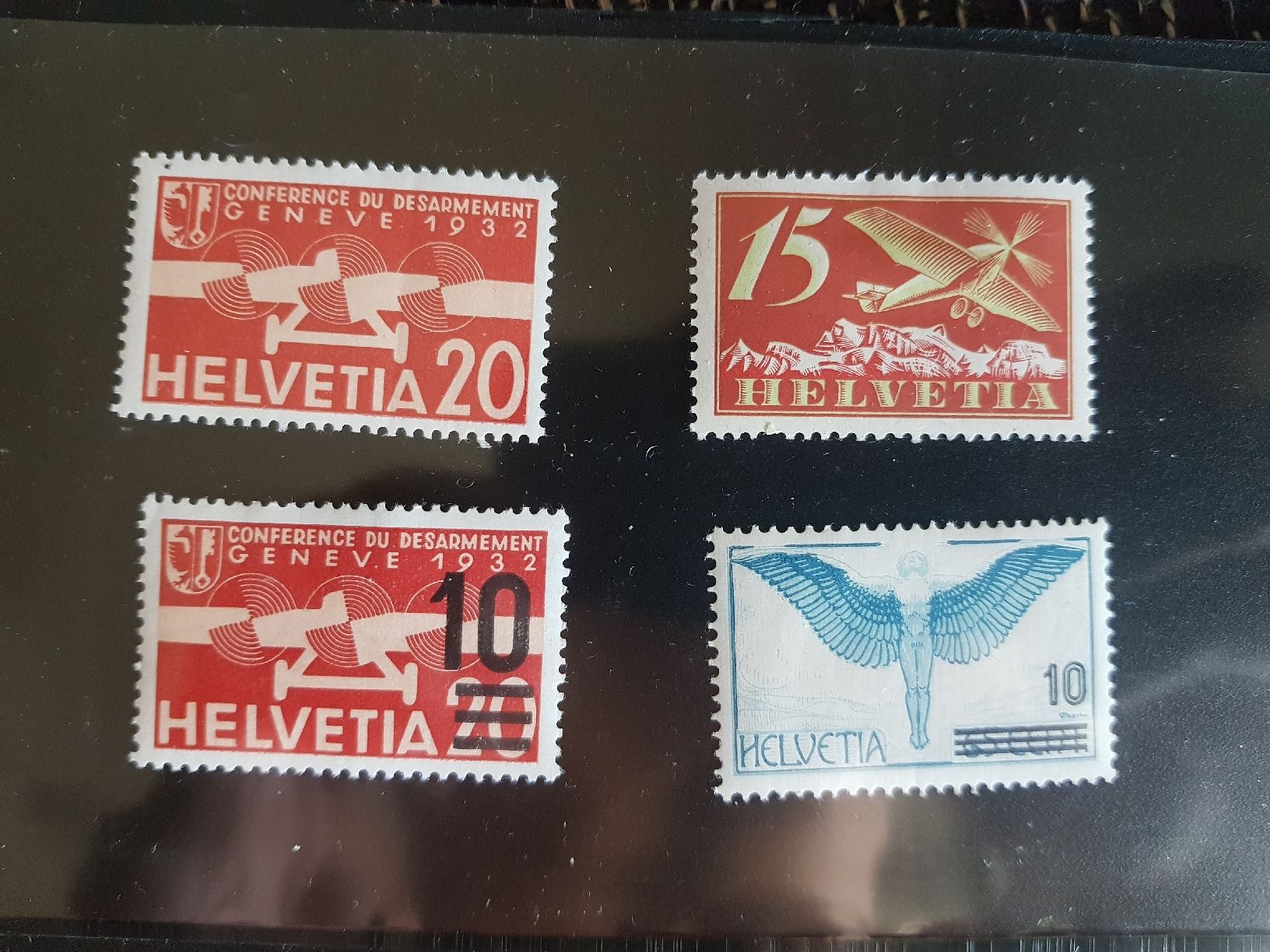 Alle Briefmarken: Flugpost Briefmarken ungestempelt – Gebraucht aus Jona von Glareola
