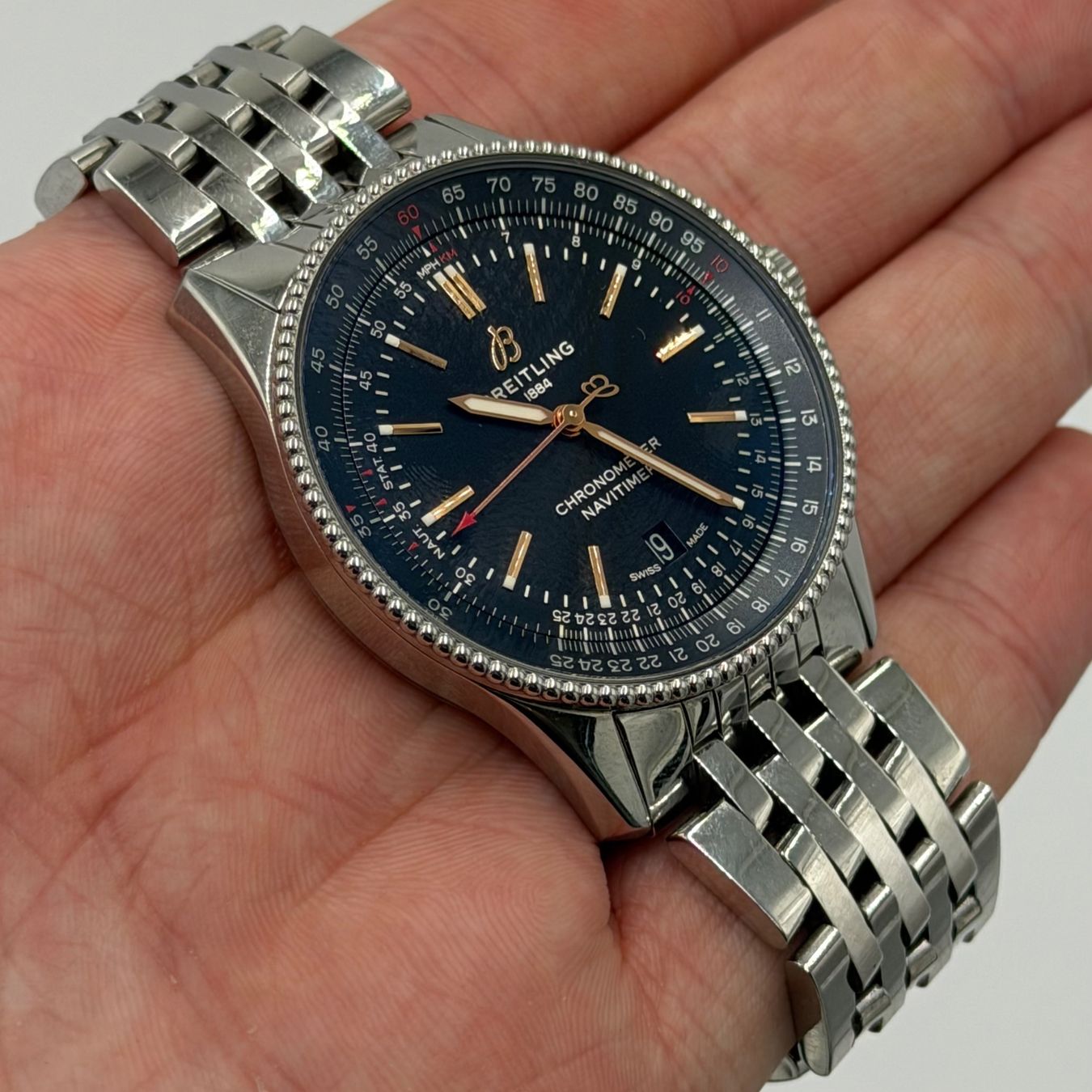 Breitling Montres: Breitling Navitimer Automatic 41 - Full Set 2023 – D'occasion à Wil SG par rappwatches 8
