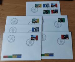 FP1998 - 5 FDC Pro Patria 1998