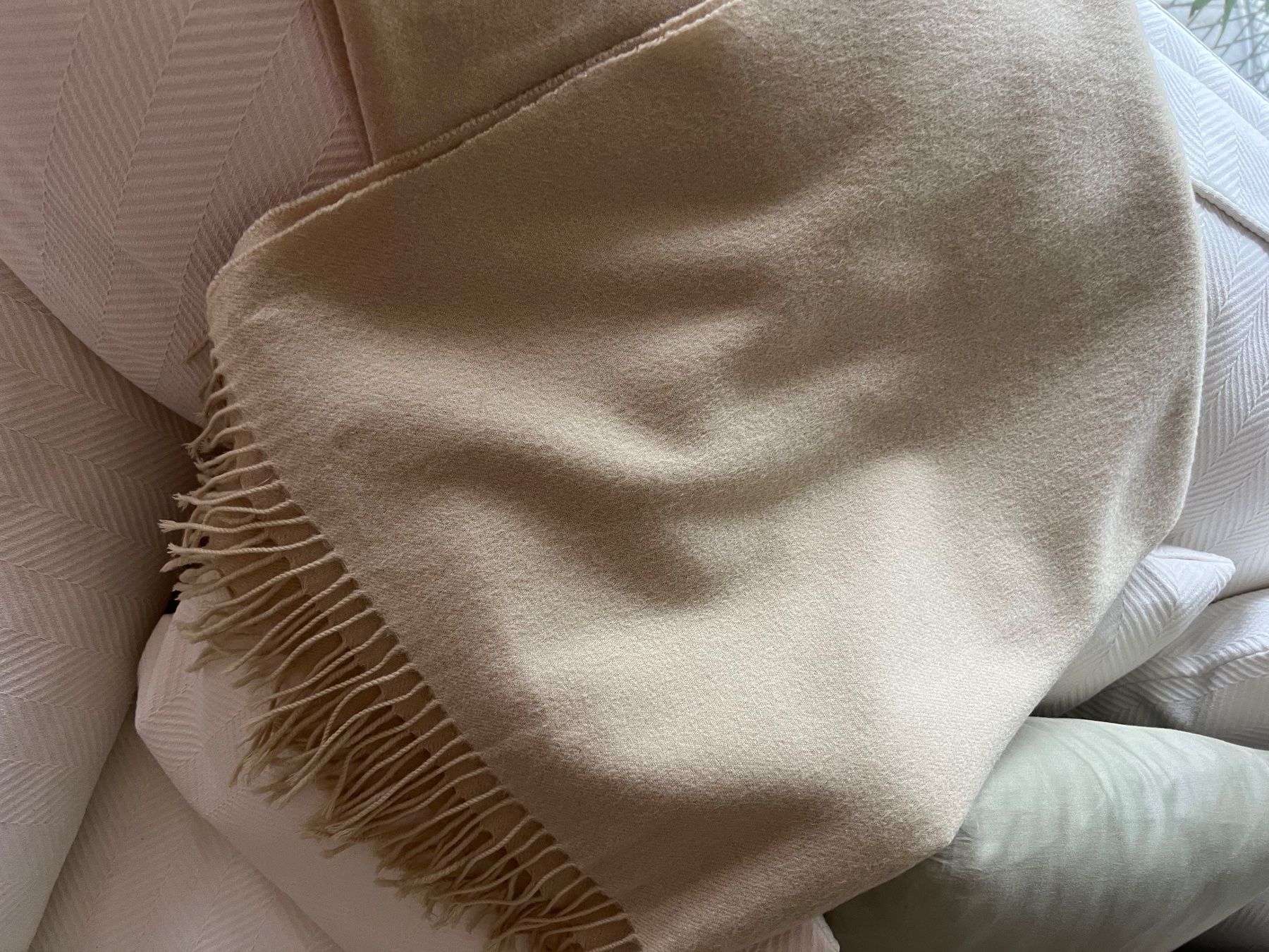 Jil Sander Foulard & Sciarpe: Jil Sander+ Scarf - Ivory Wool  170x70cm – Usato da Zürich venduto da ralph__ 1
