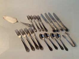 Vintage Wirth Besteck-Set, 4 Personen, versilbert