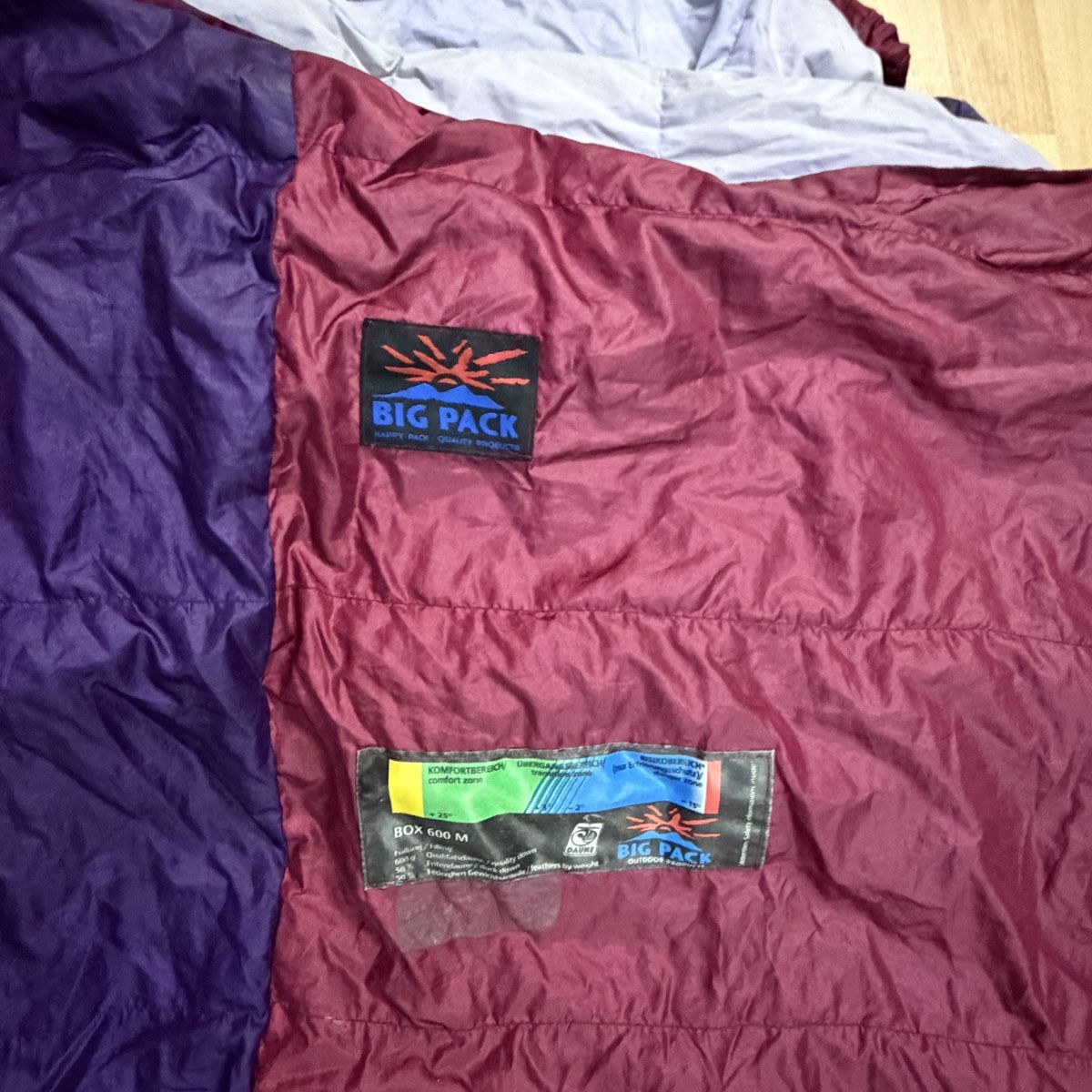Schlafsäcke: Big Pack Schlafsack BOX 600 M Daune gute Zustand – Gebraucht aus Thun von BanjoDan 2