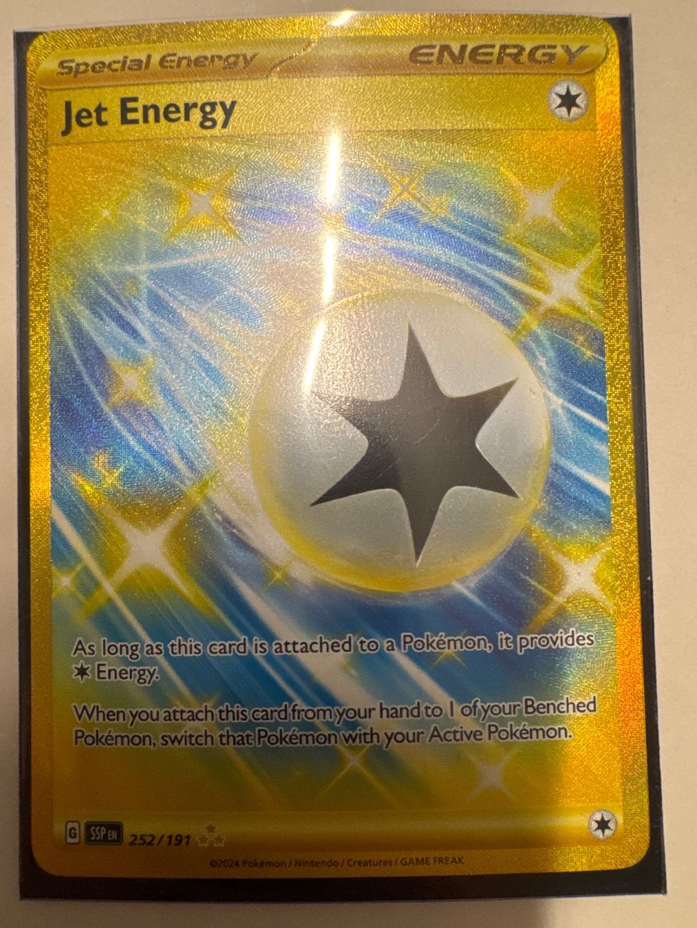Pokémon Carte collezionabili: Jet Energy SSP252 EN - Pokemon TCG – Nuovo (secondo la descrizione) da Wil SG venduto da Prof.Eich