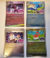 4 Pokemon Sammelkarten Chinese Gem Stamped