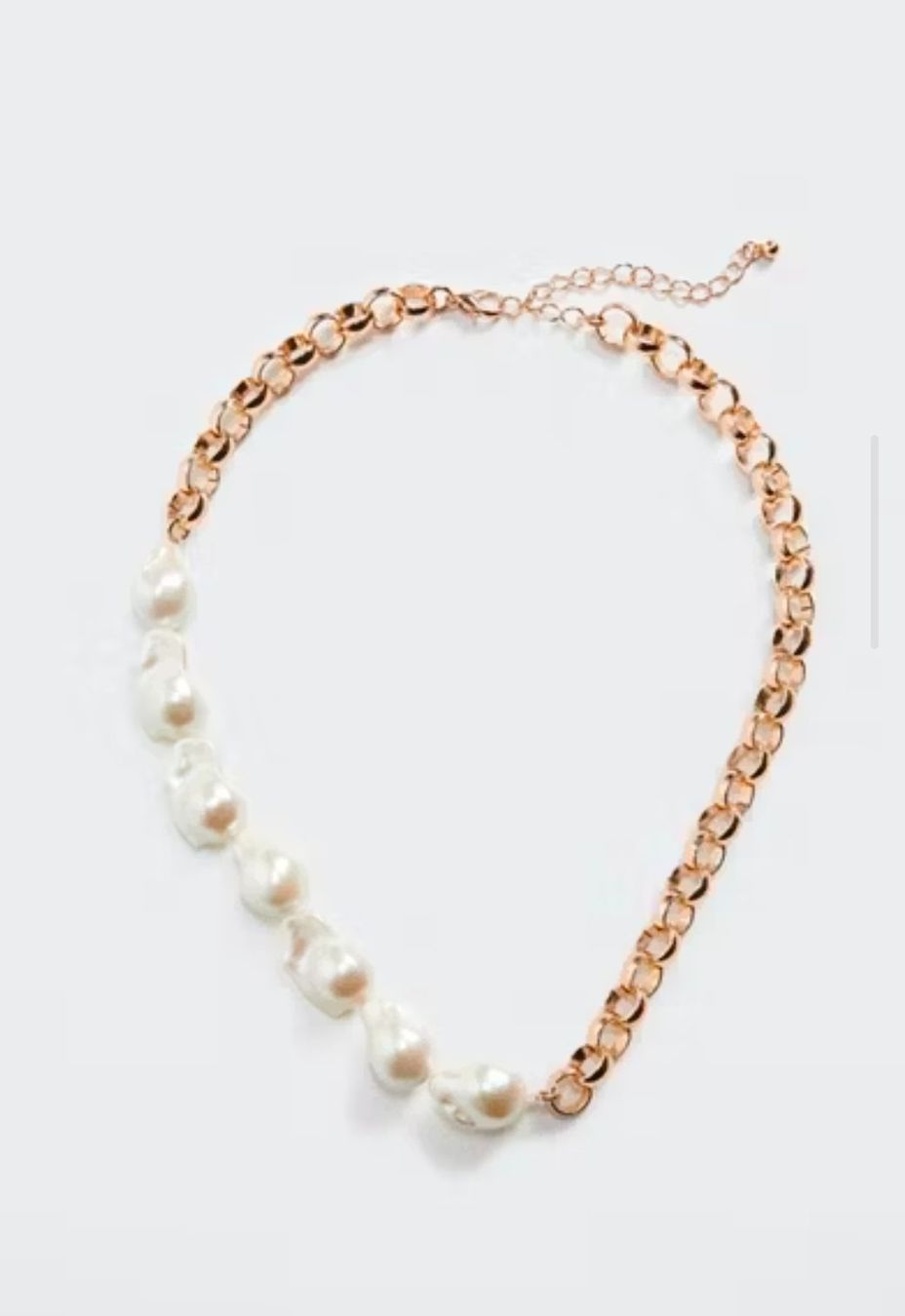 Mango Catenine: Mango Kette mit Süsswasserperlen, Gold/Weiss – Usato da Erlinsbach SO venduto da ULIKH 1