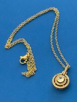 Luxus Elegante  Kette Farbe : Gold/Weiss