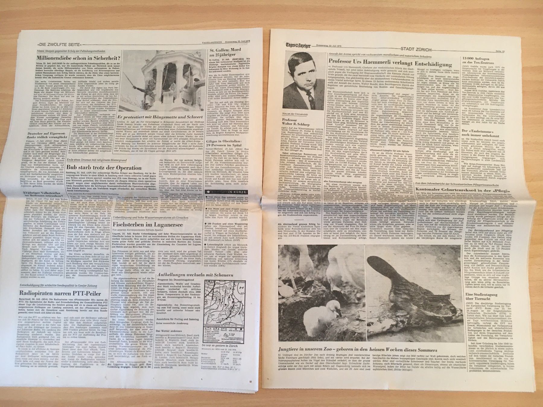 Zeitschriften & Magazine: Tagesanzeiger vom 22. Juli 1976 – Gebraucht aus Luzern von Jiggy_8898 4