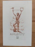 Exlibris Stanislav Kulhanek - Original Radierung1918