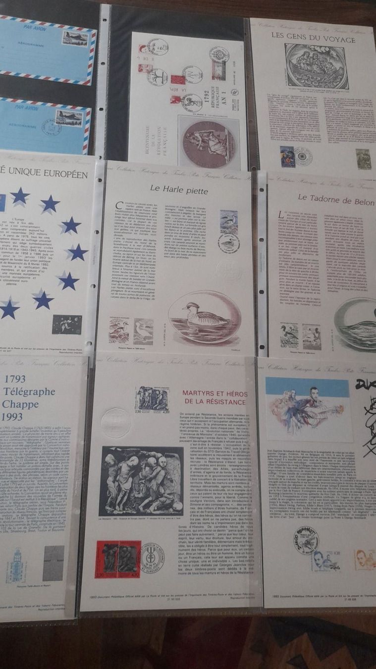 Tutti i francobolli: Frankreich Jahr edition 92/93 – Usato da Balgach venduto da SIMEON27 7