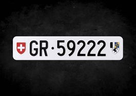 GR Autonummer/Kontrollschild
