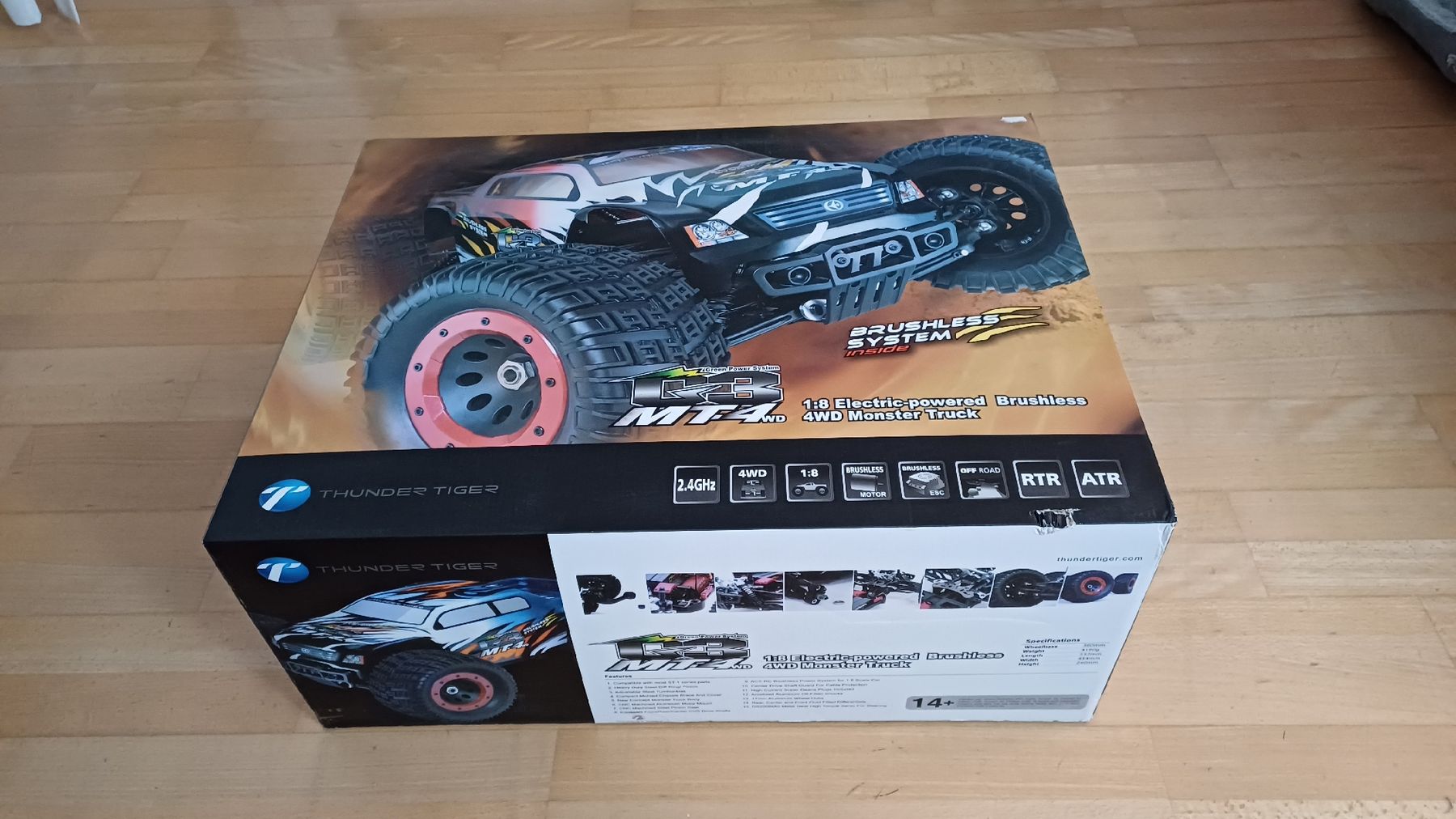 Thunder Tiger RC Modellbau: Thunder Tiger Mt4 Rot 1A Zustand mit Led – Gebraucht aus Kloten von Epoxygalaxy.ch 1