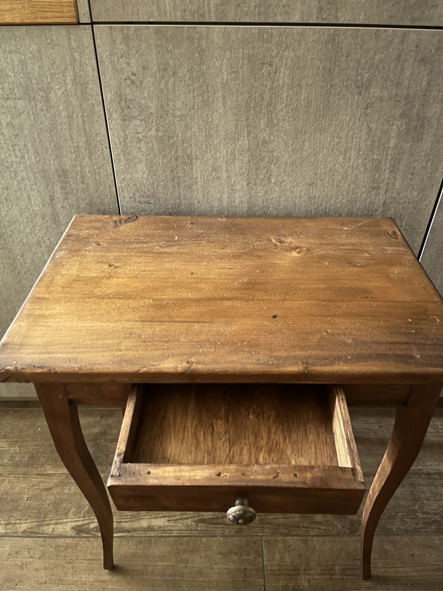 Tables: Holztisch mit Schublade antik – D'occasion à Hochfelden par Michou7 2