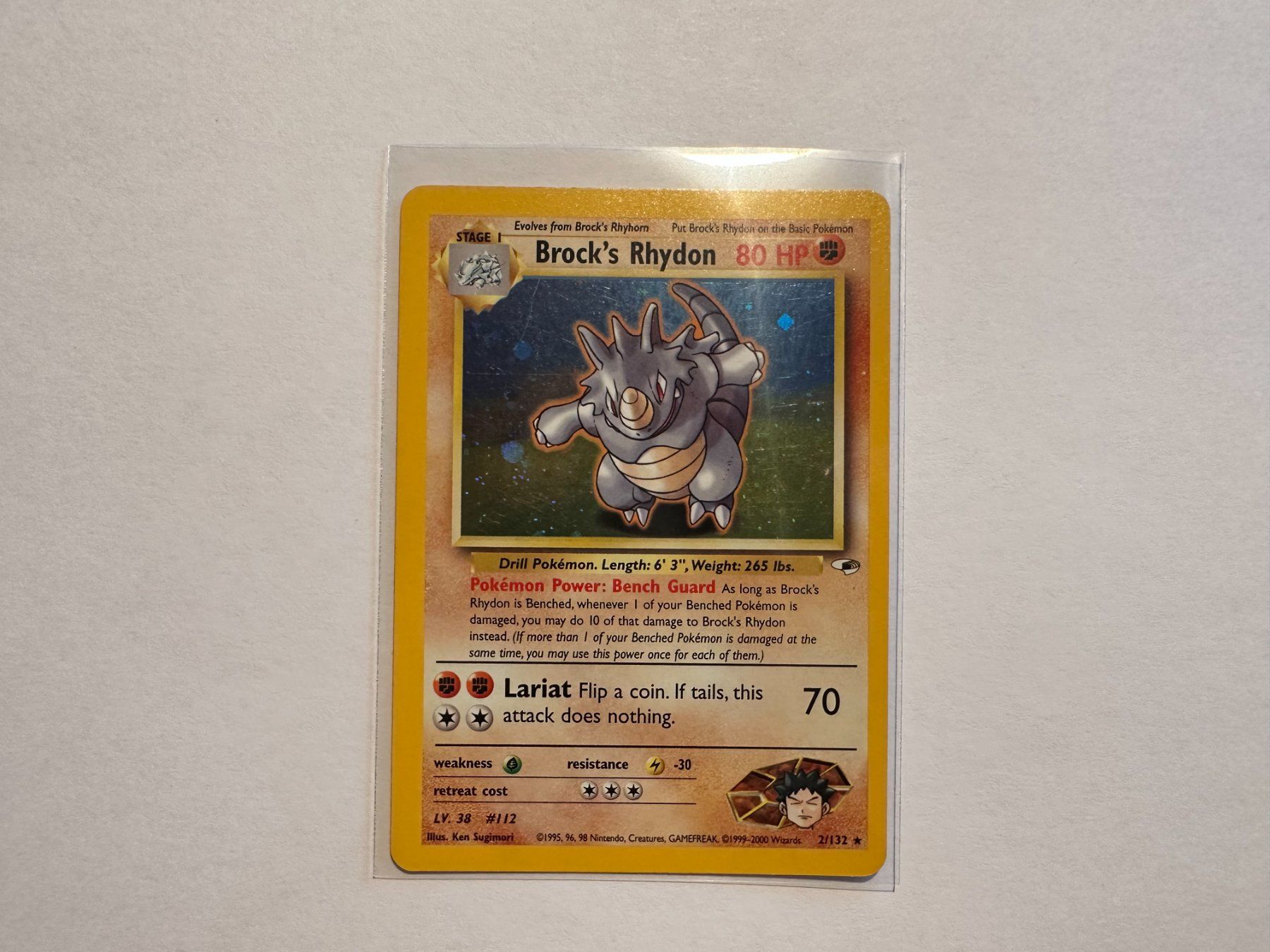 Pokémon Sammelbilder & Trading cards: Brock's Rhydon holo Gym Heroes EN – Gebraucht aus Hagendorn von Pokecollectorch