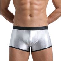 NEUES Erotik Herren Panty silber im Wetlook Gr. M - 222649